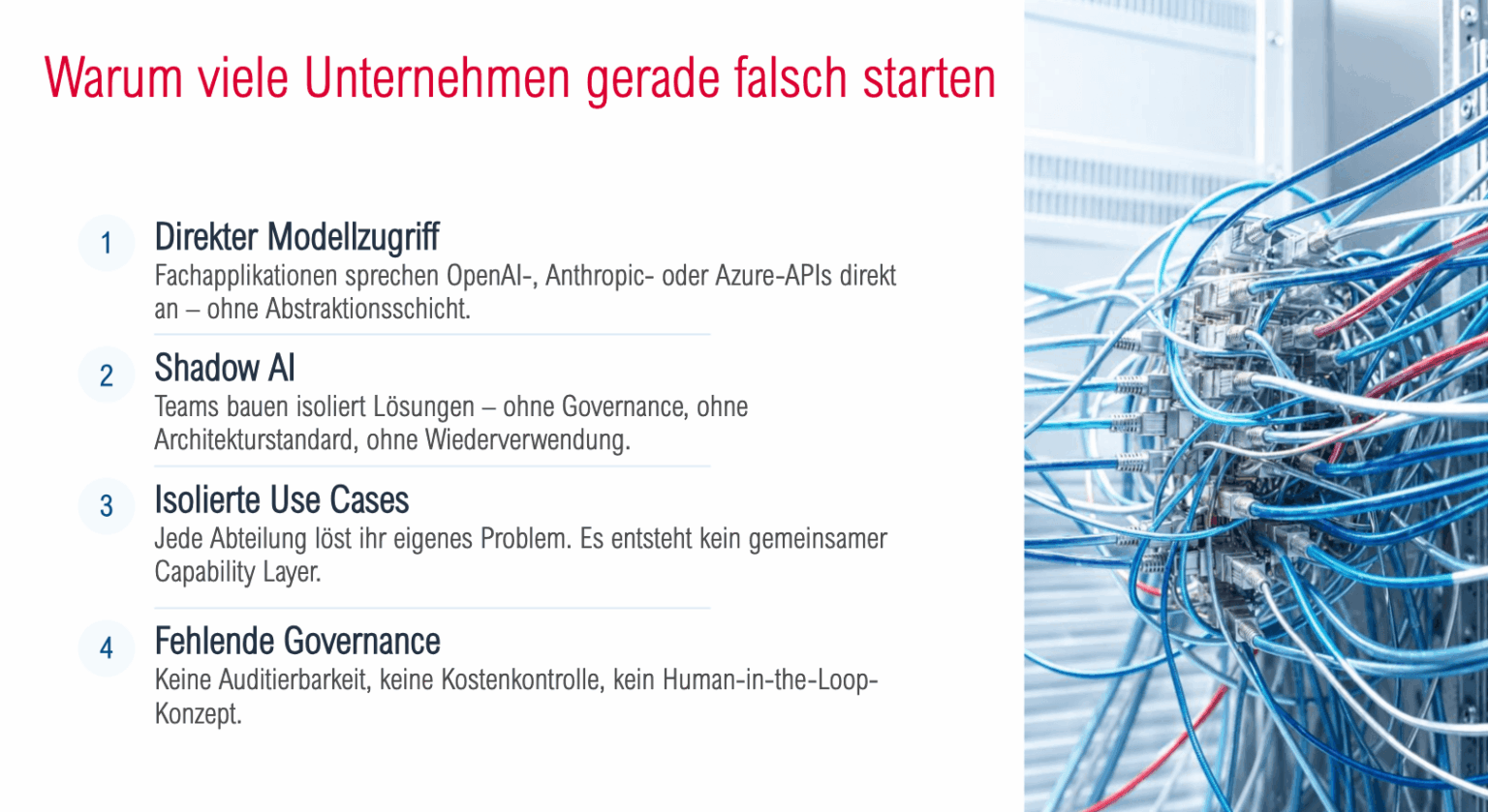 KI in der Prozessautomatisierung Vol. 3: <br>Architektur statt Tool-Chaos 6 Warum viele Unternehmen gerade falsch starten